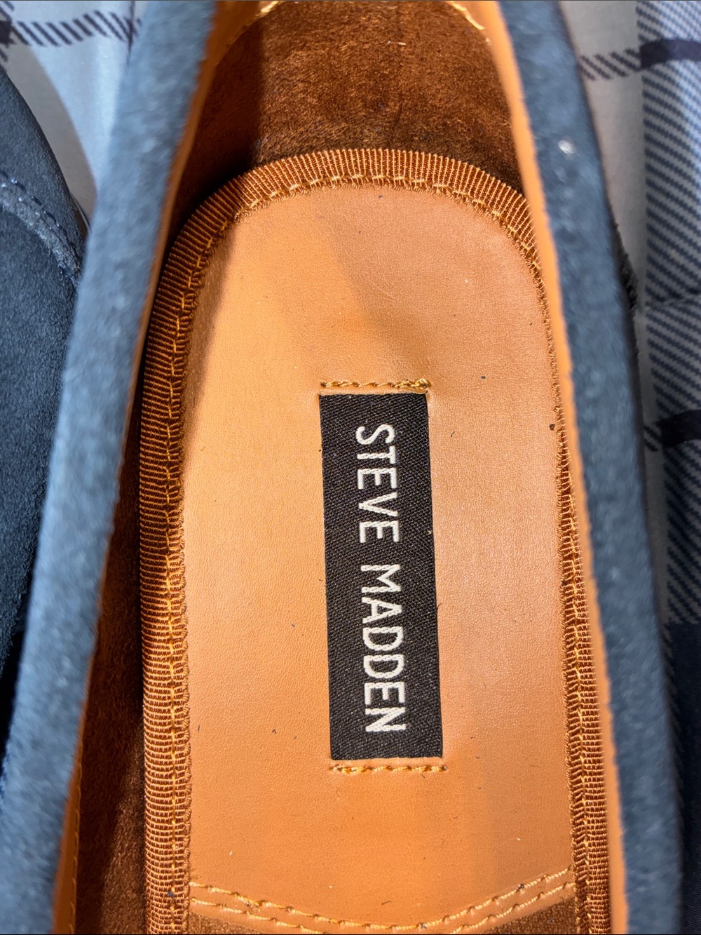 NEW Steve Madden Gaddis men’s shoes size 8 navy - Picture 11 of 14